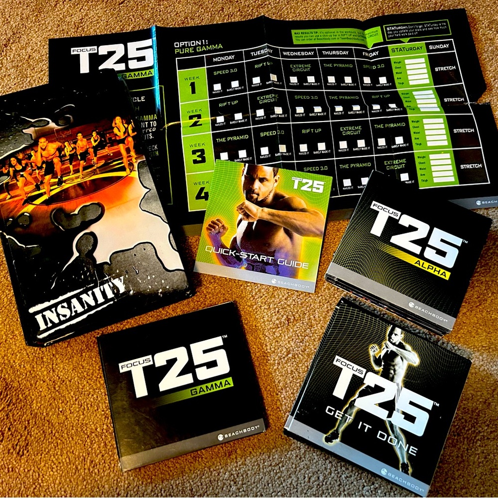 Beach Body T25 DVD Alpha-Beta Workout System